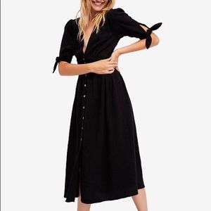Free People Love of My Life Cotton Midi Dress XS